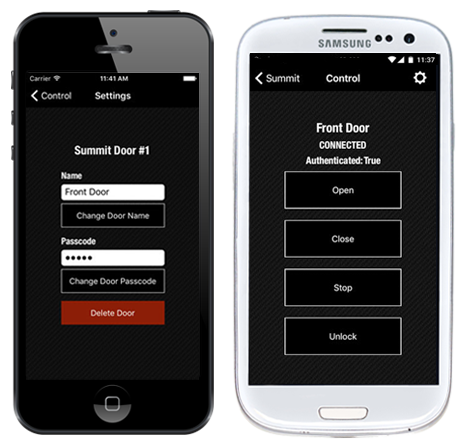 Home Automation Application on iOS and Android