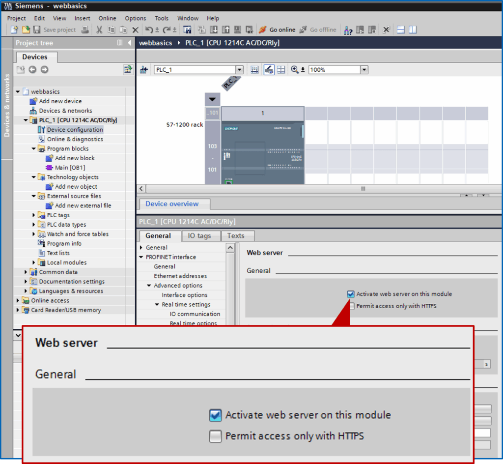 EnableWebserver