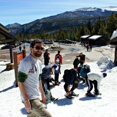 One Snowshoe of a Welcome in Seventy Degree Weather