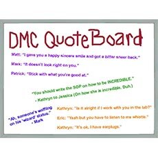 DMC Quote Board – December 2013