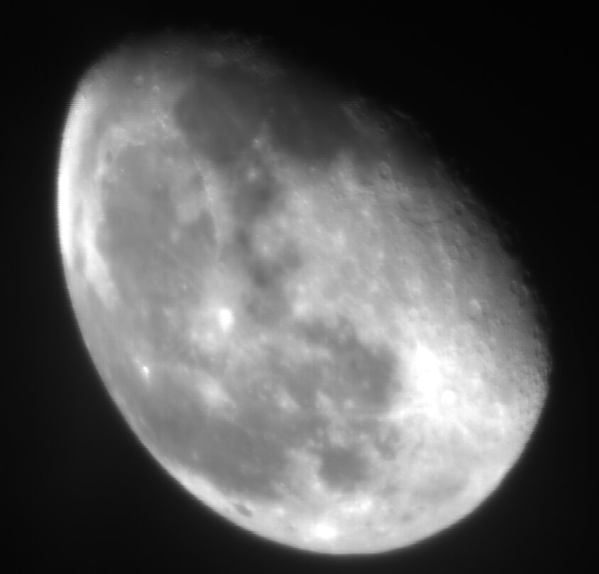 Line-scan the Moon