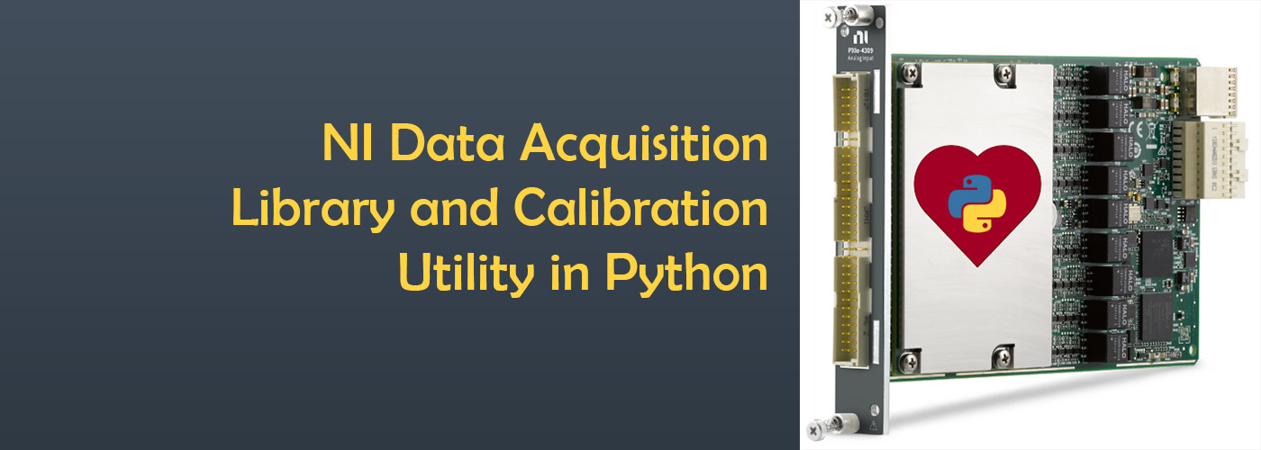 NI Data Acquisition Library and Calibration Utility in Python