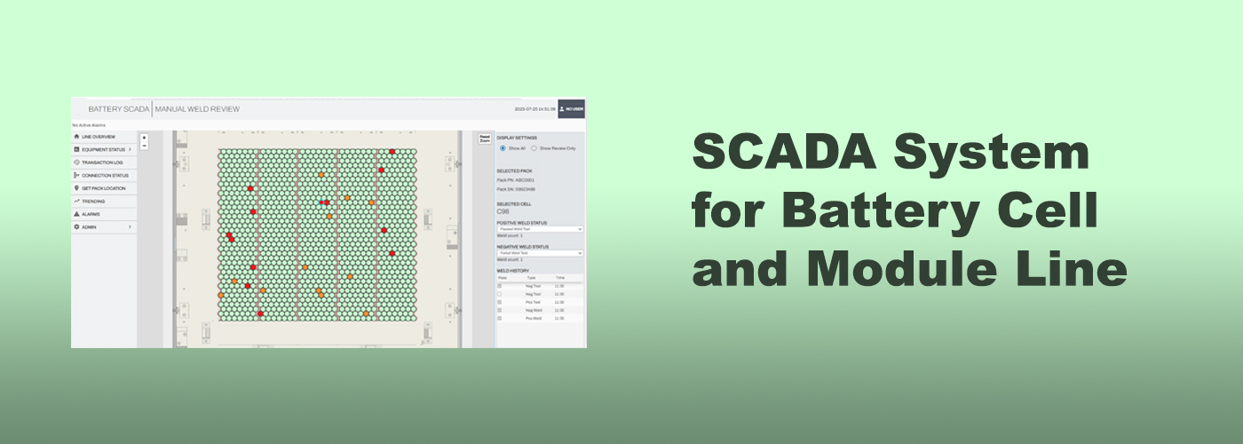 SCADA System for Battery Cell and Module Line